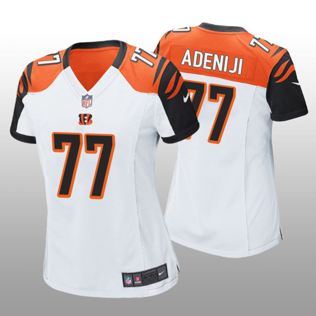 Cincinnati Bengals Hakeem Adeniji White Jersey Game Women's