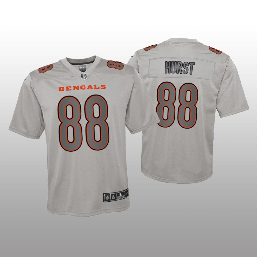 Cincinnati Bengals Hayden Hurst Gray Jersey Atmosphere Fashion Game Youth