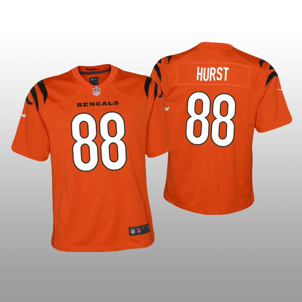 Cincinnati Bengals Hayden Hurst Orange Jersey Game Youth