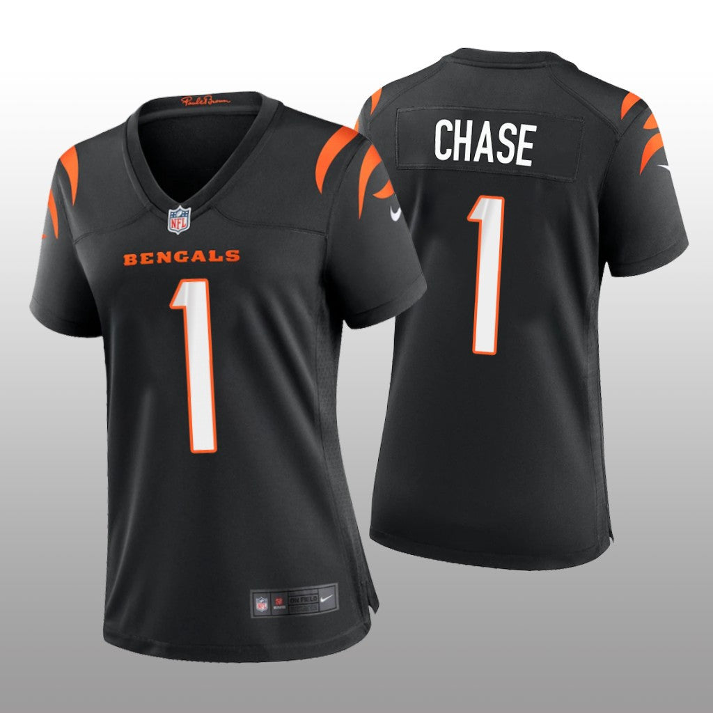 Cincinnati Bengals Ja&'Marr Chase Black Jersey Game Women's