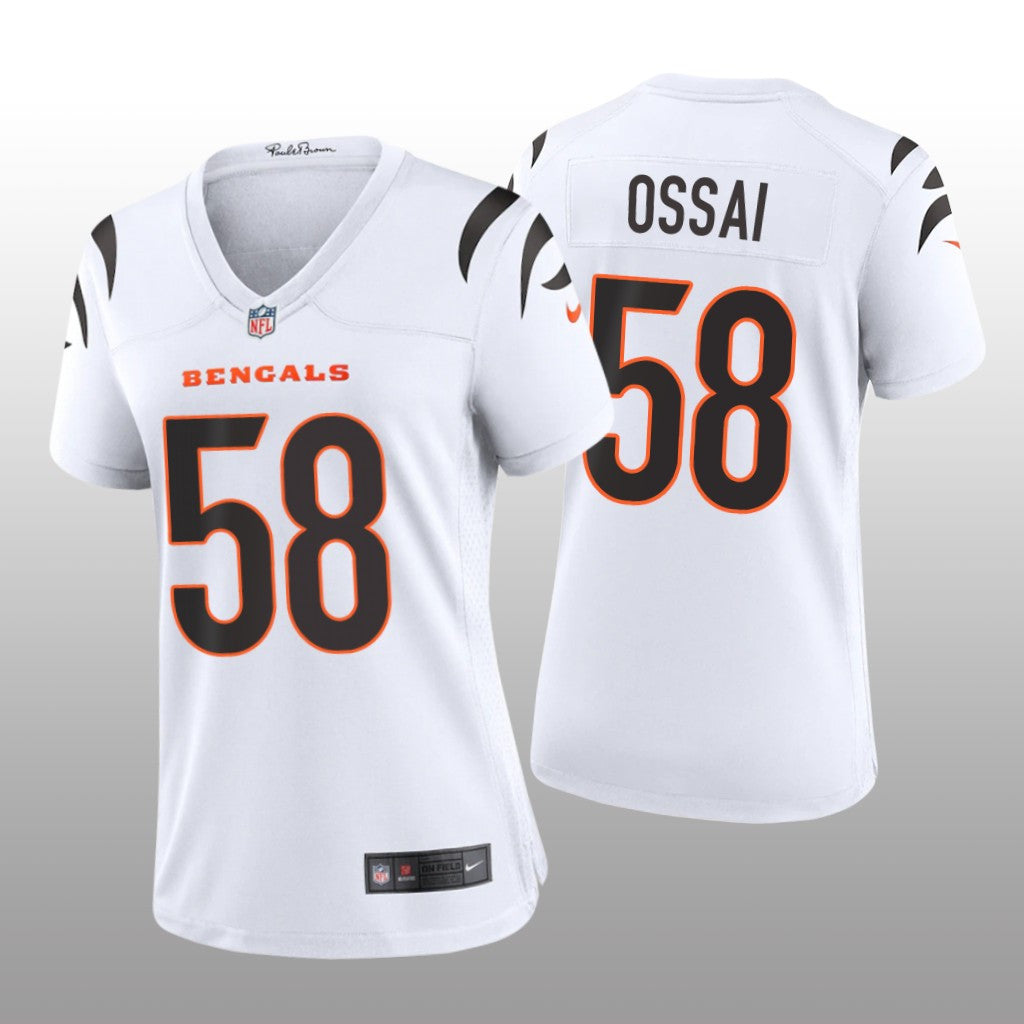 Cincinnati Bengals Joseph Ossai White Jersey Game Women's
