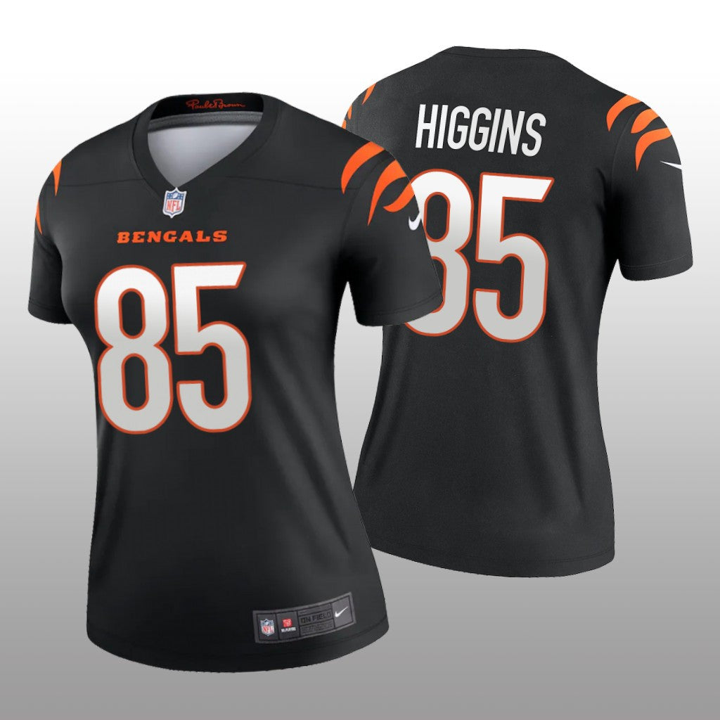 Cincinnati Bengals Tee Higgins Black Jersey Legend Women's