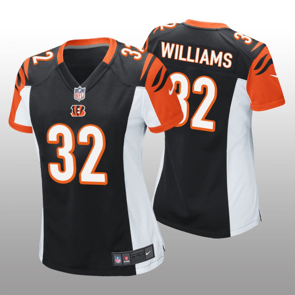 Cincinnati Bengals Trayveon Williams Black Jersey Game Women's