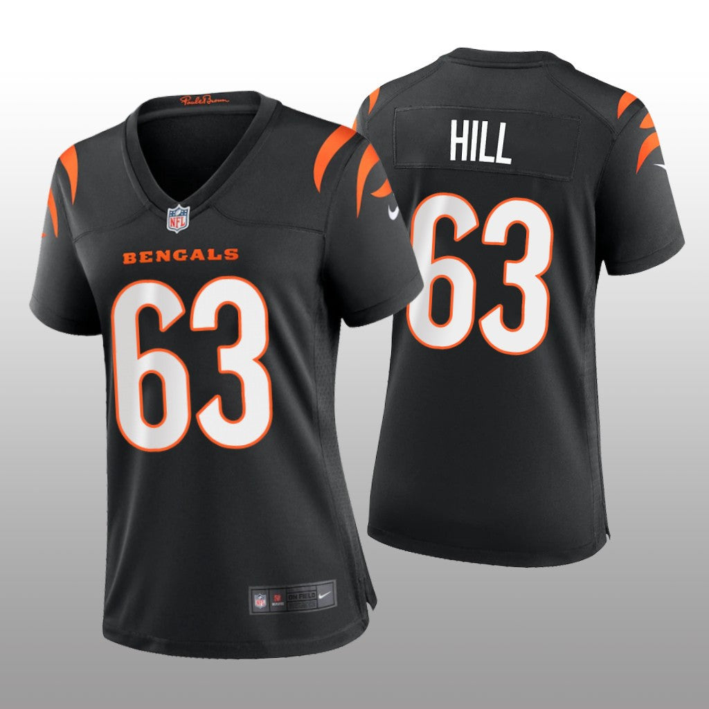 Cincinnati Bengals Trey Hill Black Jersey Game Women's