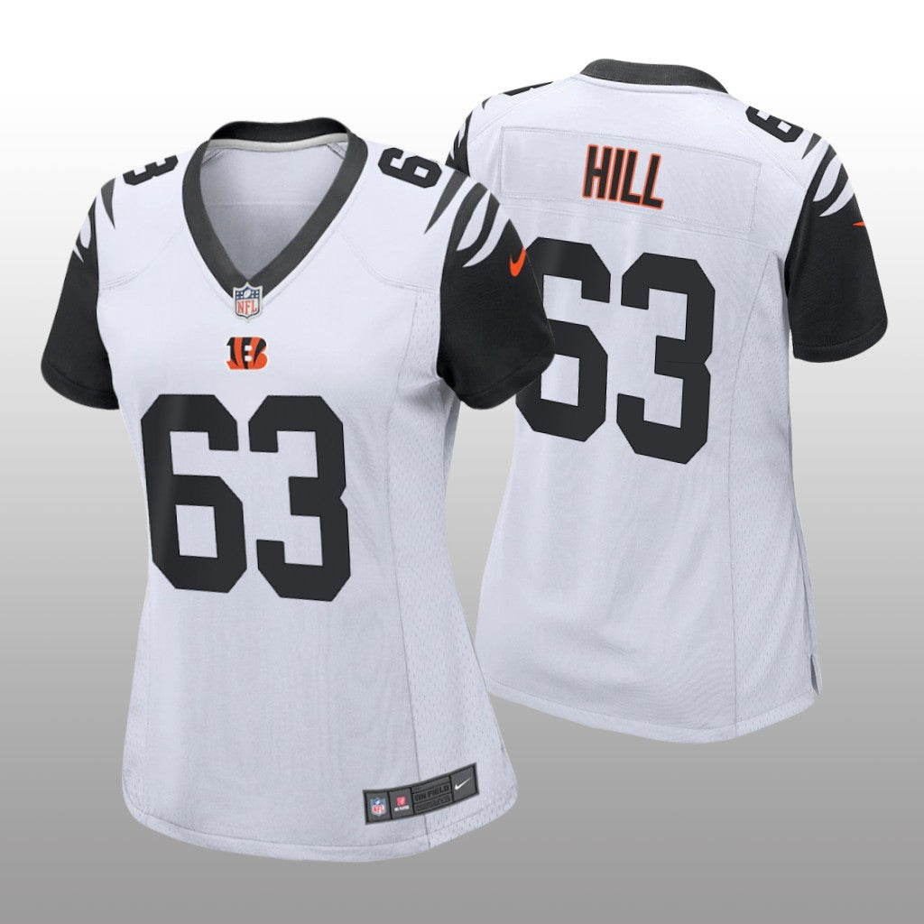 Cincinnati Bengals Trey Hill White Jersey Alternate Game Women's
