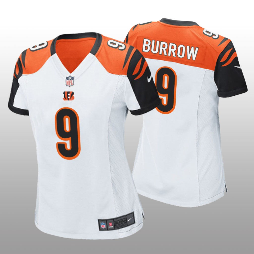 Cincinnati Bengals White Joe Burrow Game Jersey