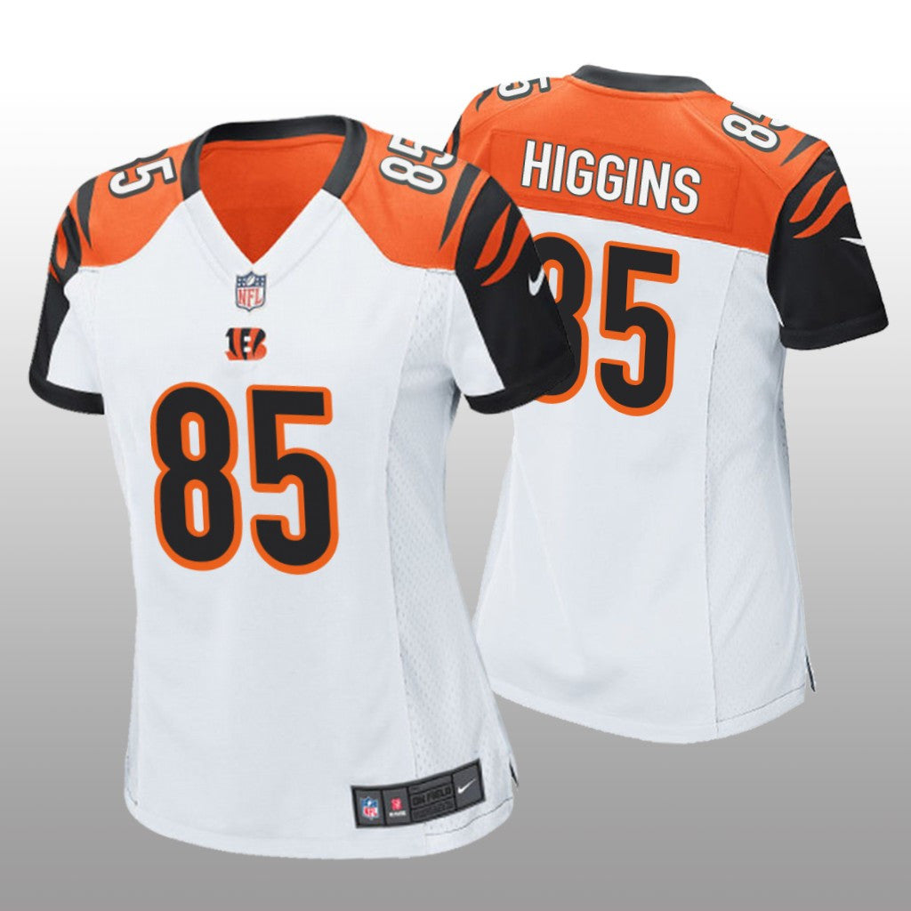 Cincinnati Bengals White Tee Higgins Game Jersey