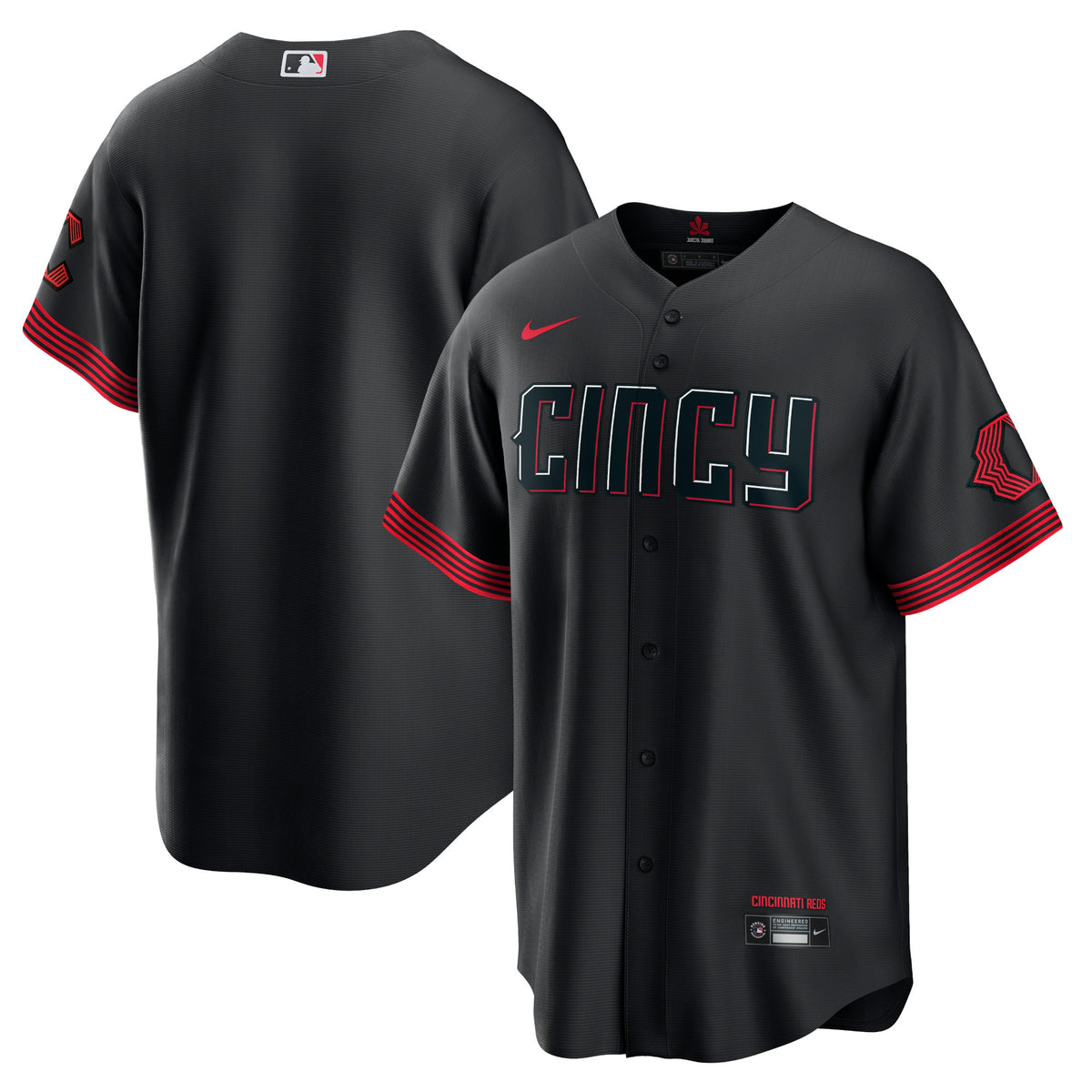 Cincinnati Reds Nike City Connect Replica Jersey Black