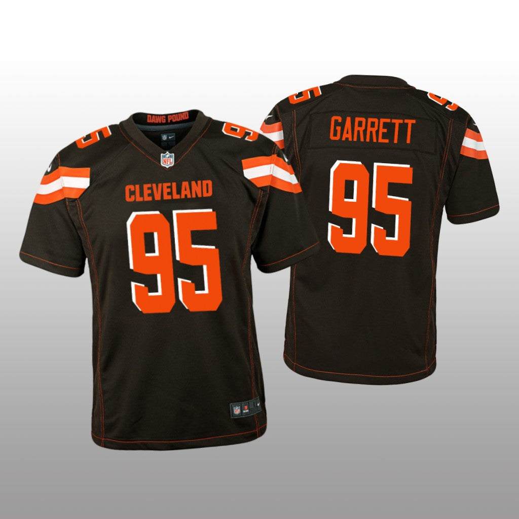 Cleveland Browns #95 Brown Myles Garrett Game Jersey Youth