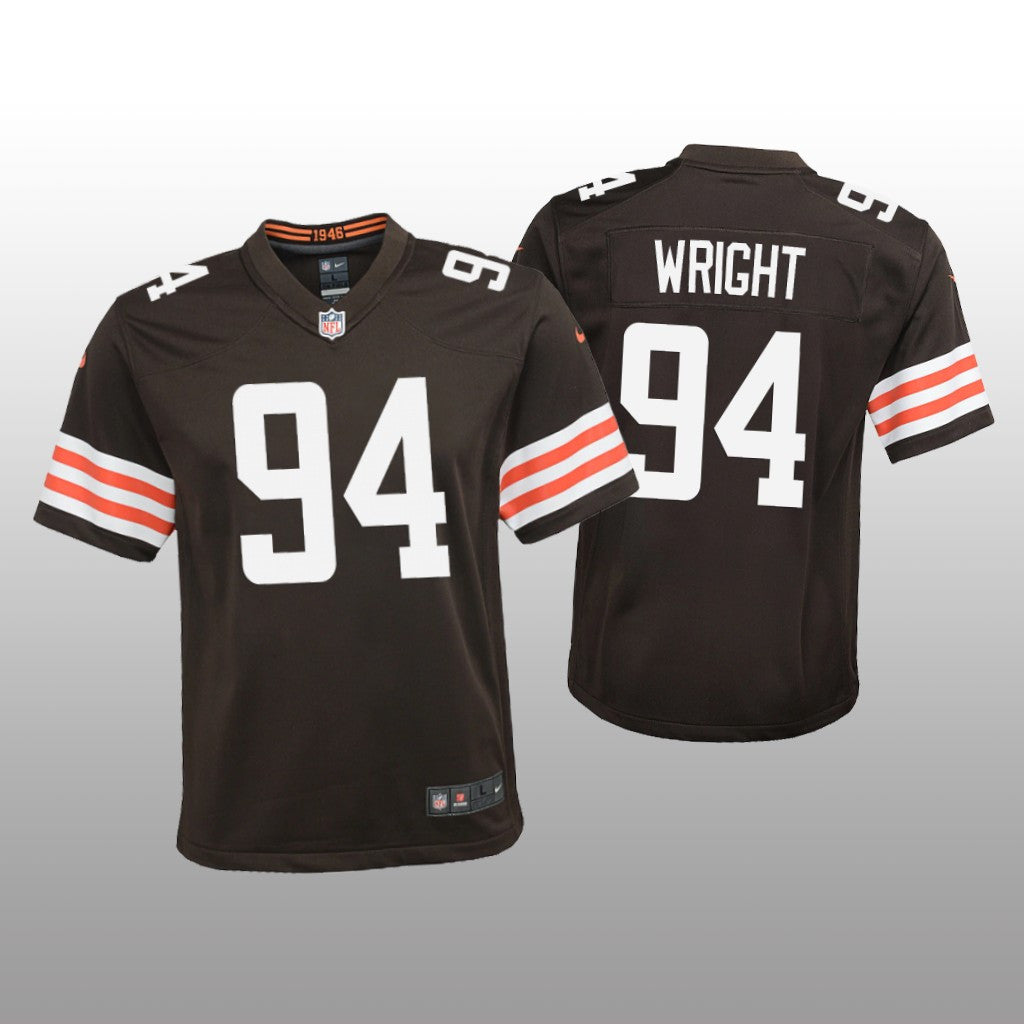 Cleveland Browns Alex Wright Brown Jersey Game Youth