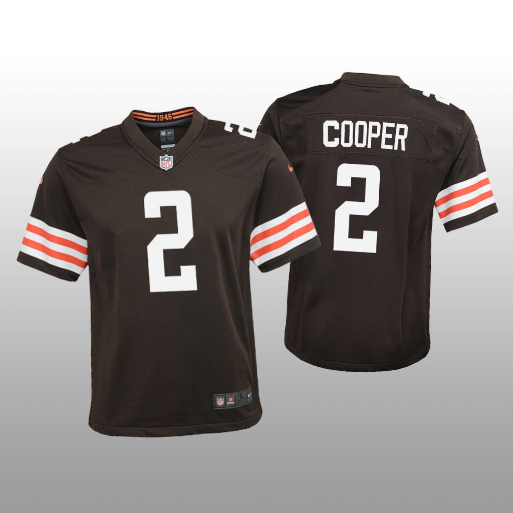 Cleveland Browns Amari Cooper Brown Jersey Game Youth