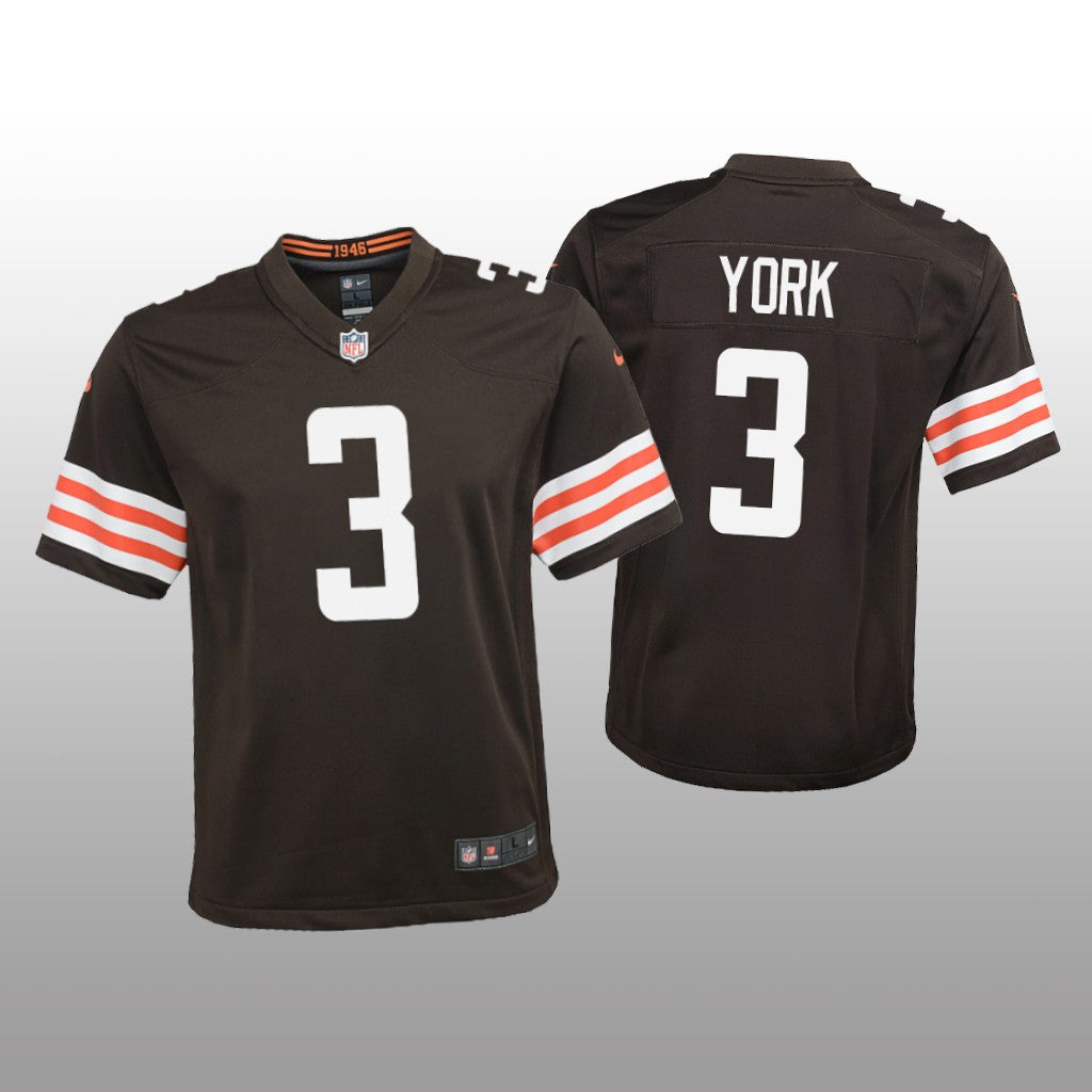 Cleveland Browns Cade York Brown Jersey Game Youth