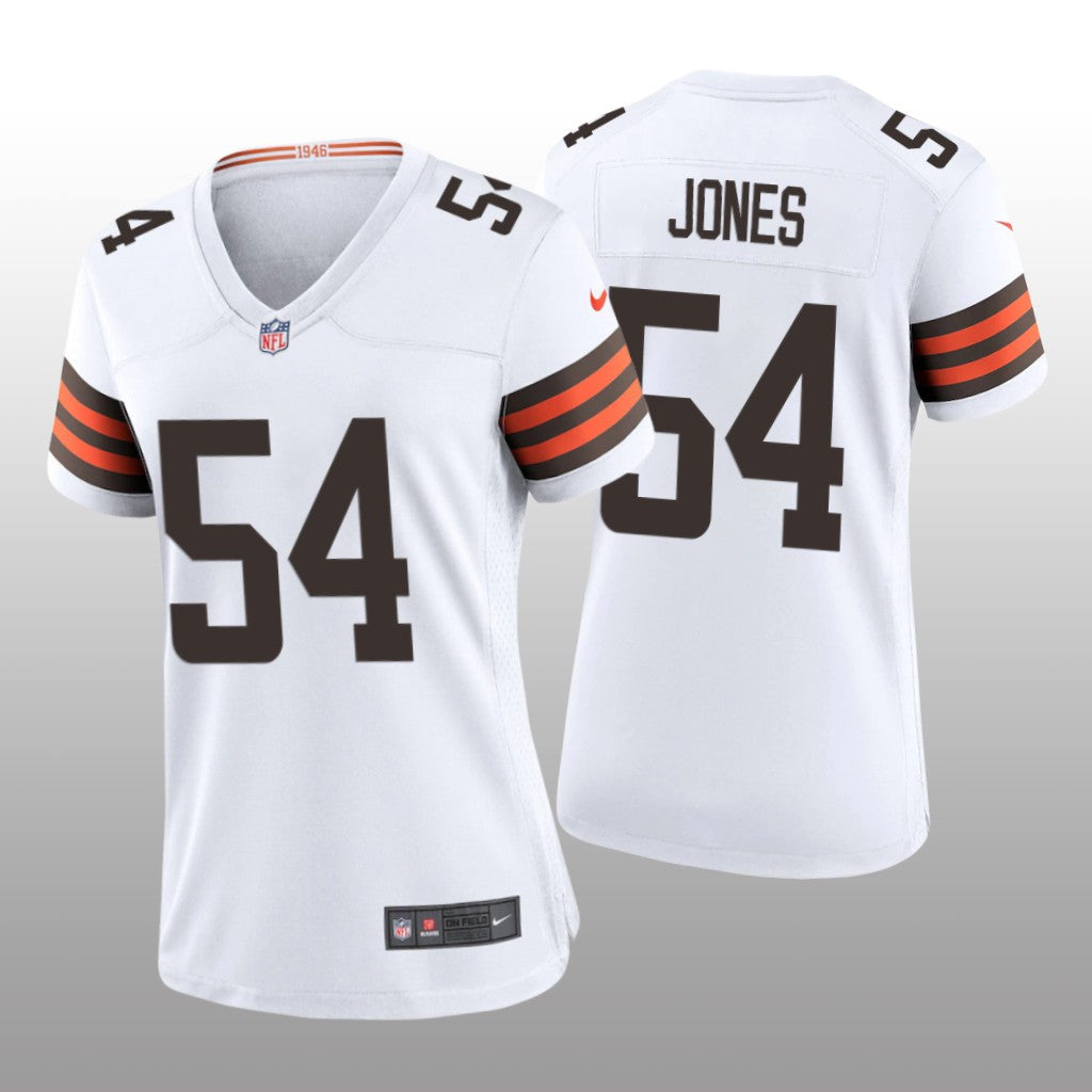 Cleveland Browns Deion Jones White Jersey Game Women's
