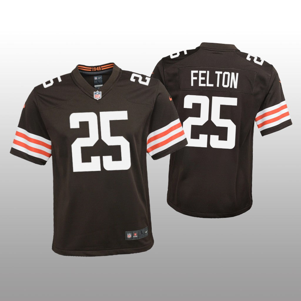 Cleveland Browns Demetric Felton Brown Jersey Game Youth
