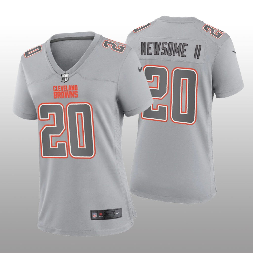 Cleveland Browns Greg Newsome II Gray Jersey Atmosphere Fashion Game Women's