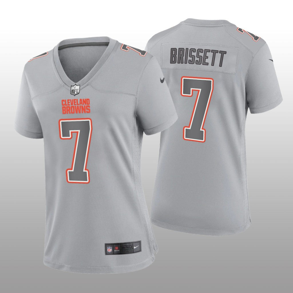 Cleveland Browns Jacoby Brissett Gray Jersey Atmosphere Fashion Game Women's