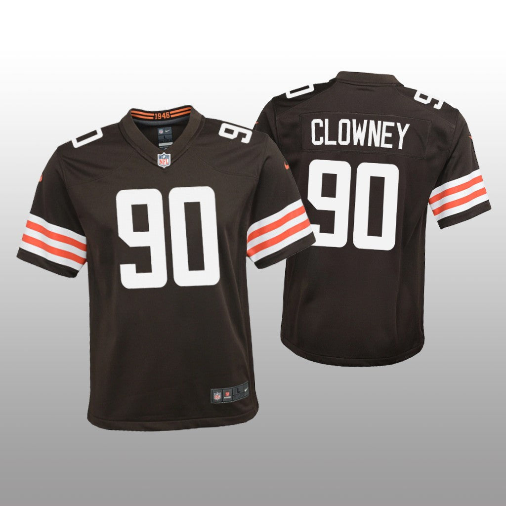 Cleveland Browns Jadeveon Clowney Brown Jersey Game Youth