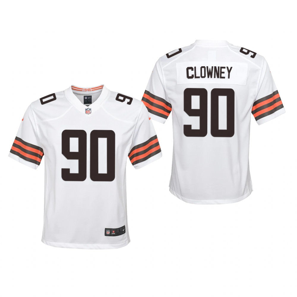 Cleveland Browns Jadeveon Clowney White Jersey Game Youth