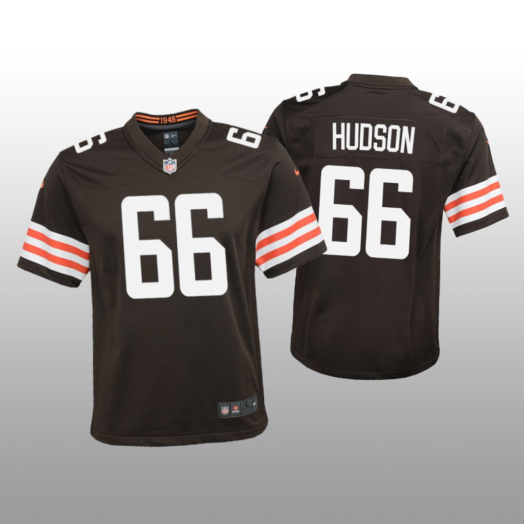 Cleveland Browns James Hudson Brown Jersey Game Youth