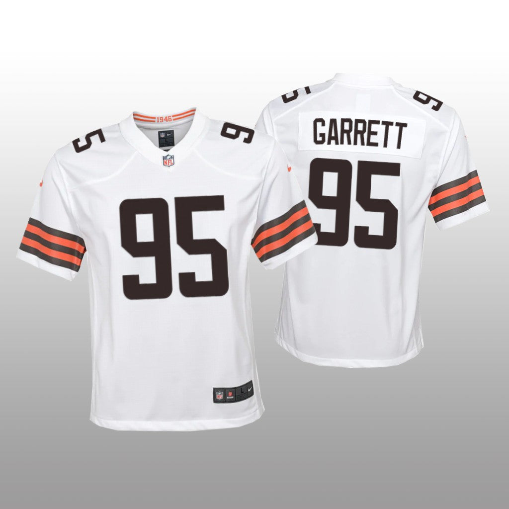 Cleveland Browns Myles Garrett White Jersey Game Youth