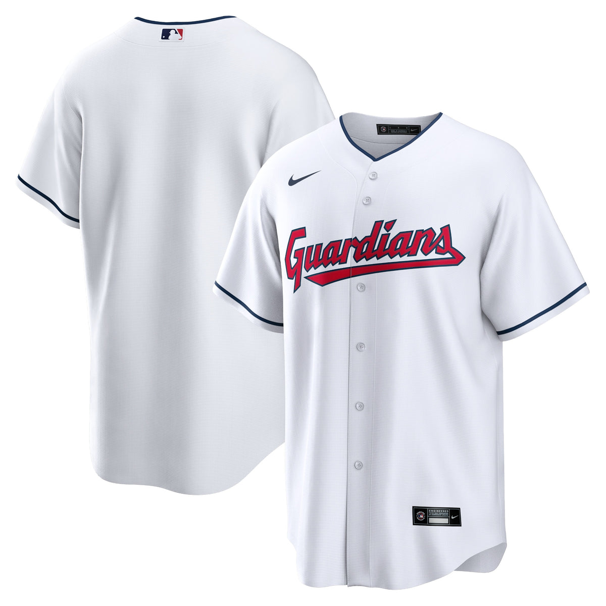Cleveland Guardians Nike Home Blank Replica Jersey White