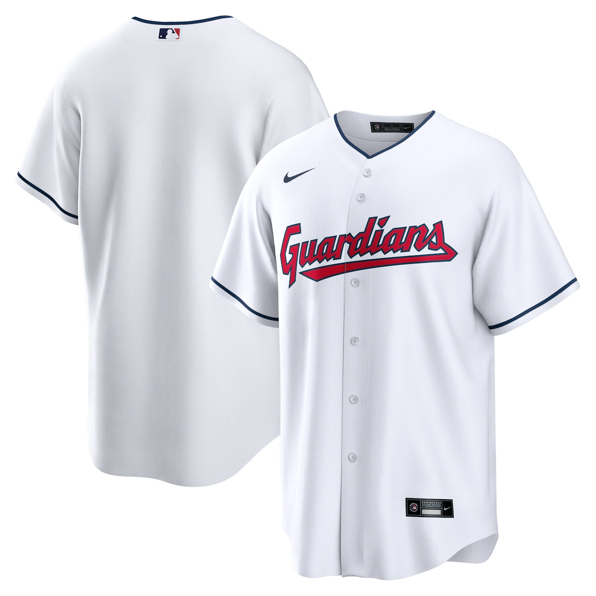 Cleveland Guardians Nike Replica Team Jersey White