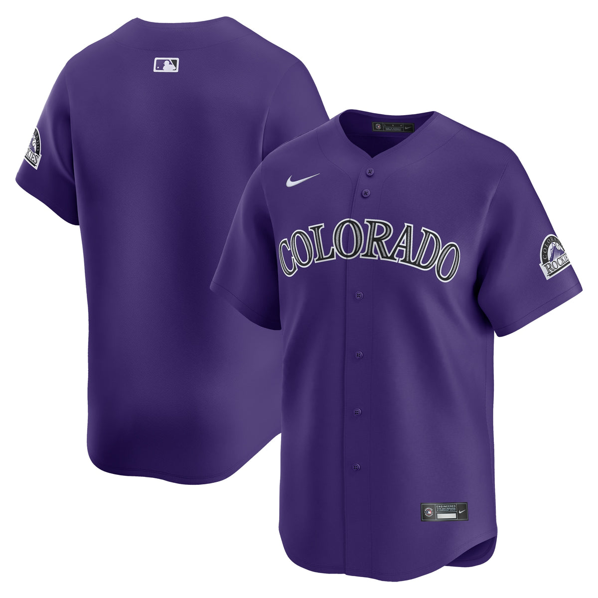 Colorado Rockies Nike Alternate Limited Jersey Purple