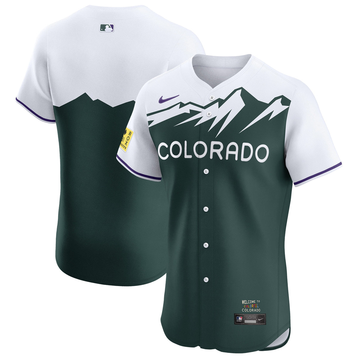 Colorado Rockies Nike City Connect Elite Jersey Green