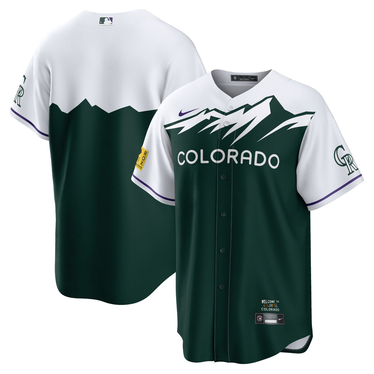 Colorado Rockies Nike City Connect Replica Team Jersey Green