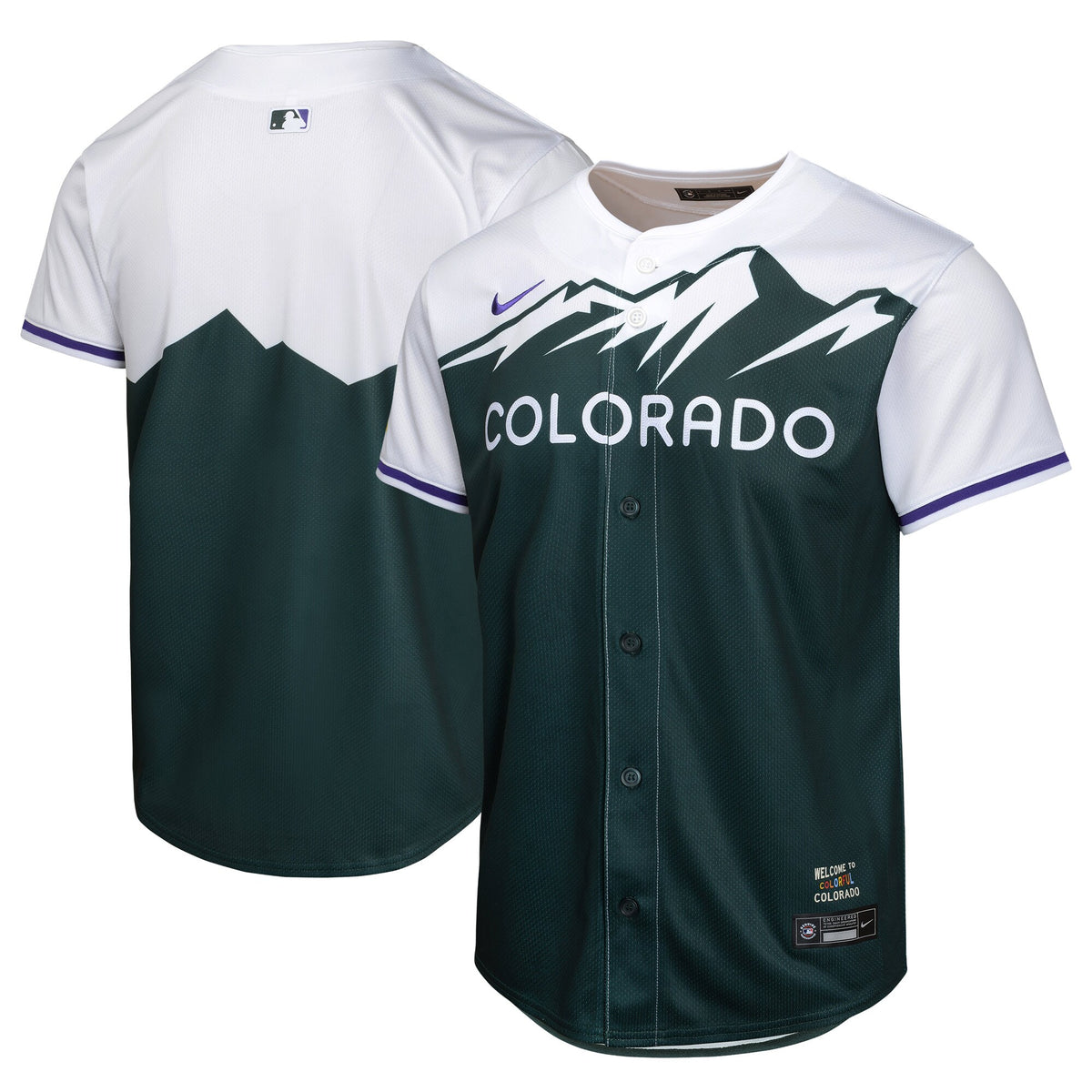 Colorado Rockies Nike Youth City Connect Limited Jersey Green
