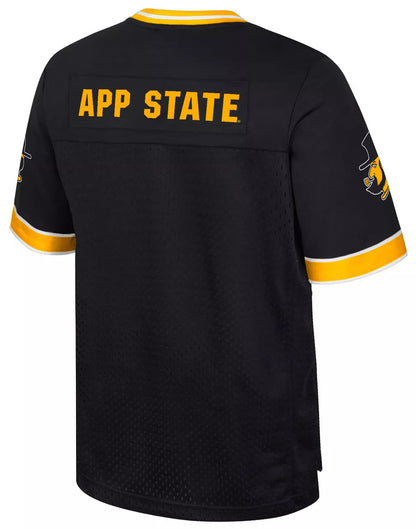 Colosseum Men's Appalachian State Mountaineers Black Hits Football Jersey