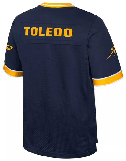 Colosseum Men's Toledo Rockets Navy Hits Football Jersey