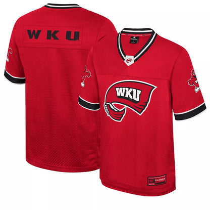 Colosseum Men's Western Kentucky Hilltoppers Red Hits Football Jersey