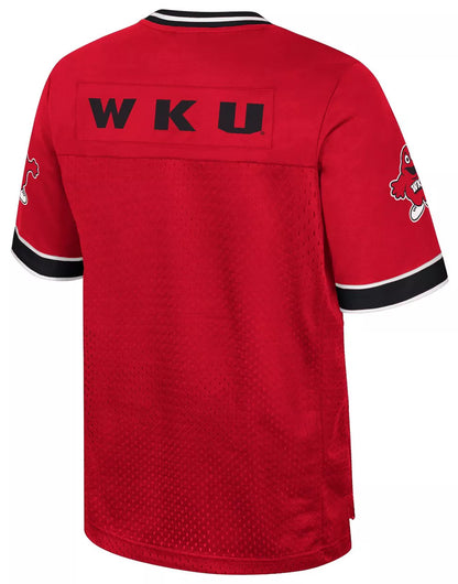 Colosseum Men's Western Kentucky Hilltoppers Red Hits Football Jersey