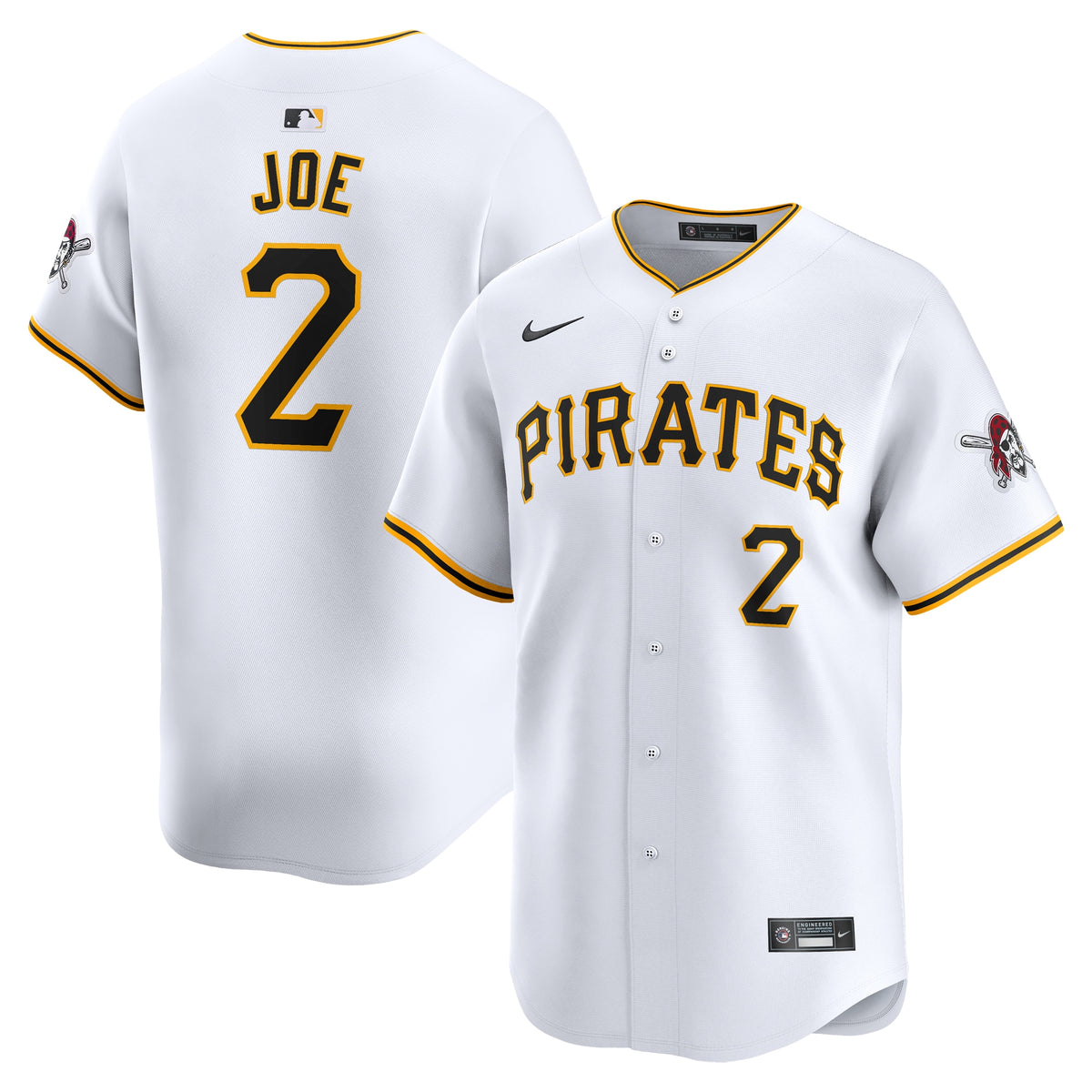 Connor Joe Pittsburgh Pirates Nike Home Limited Player Jersey White