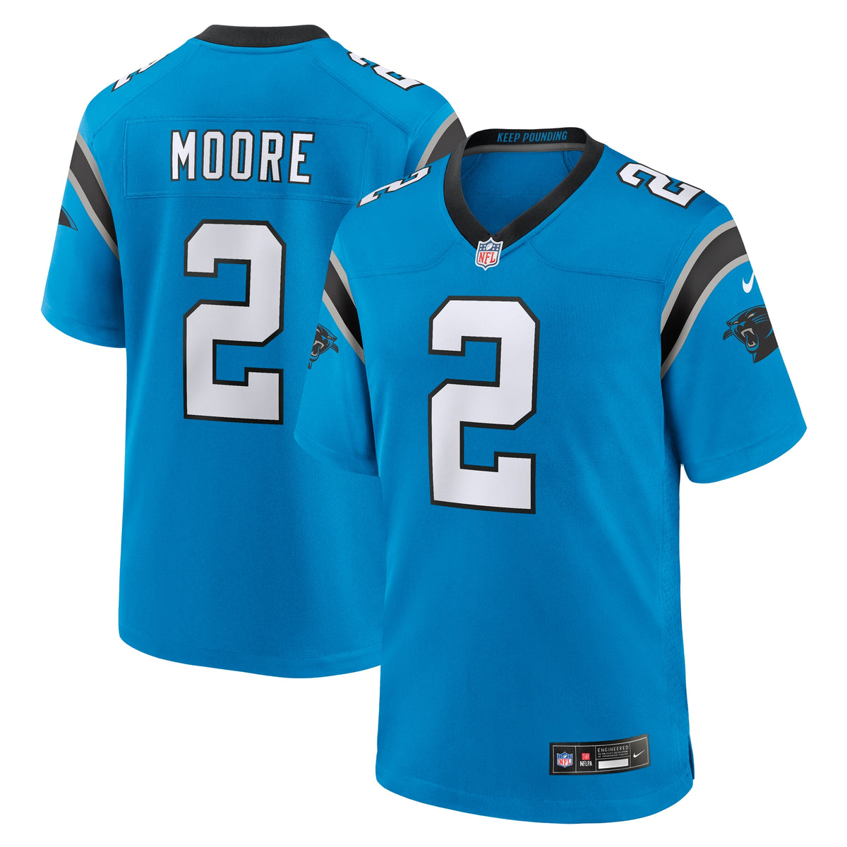 D.J. Moore Carolina Panthers Nike Alternate Game Jersey Blue