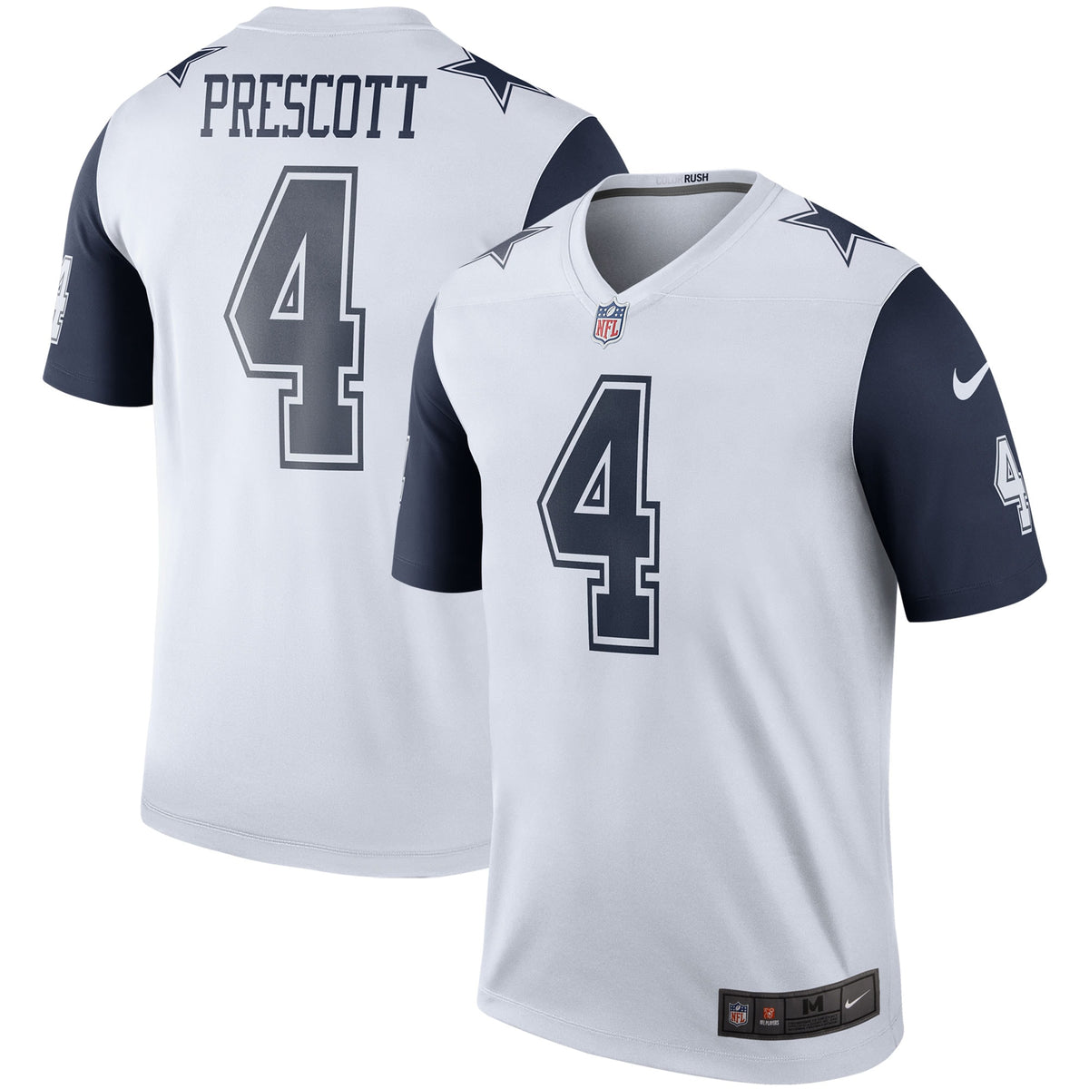 Dak Prescott Dallas Cowboys Nike Color Rush Legend Player Jersey White