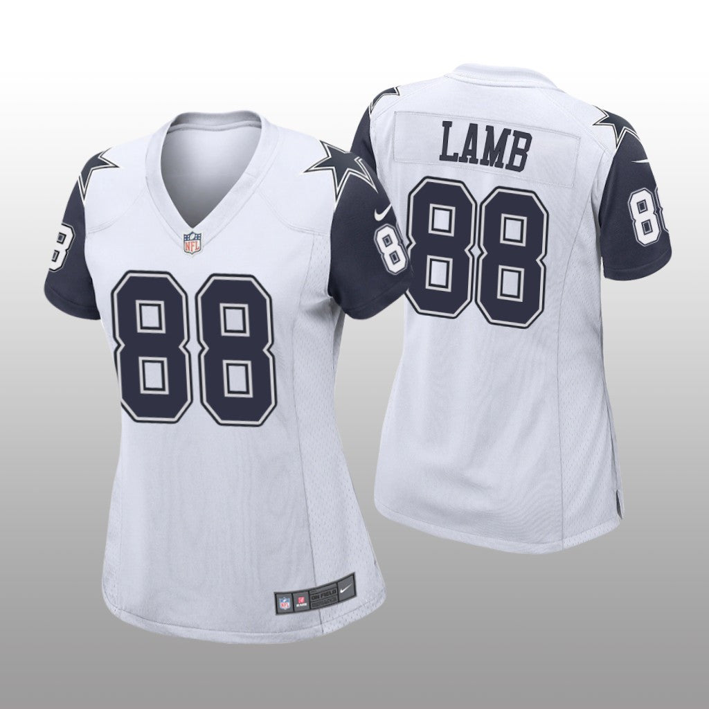 Dallas Cowboys CeeDee Lamb White Jersey Alternate Game Women's