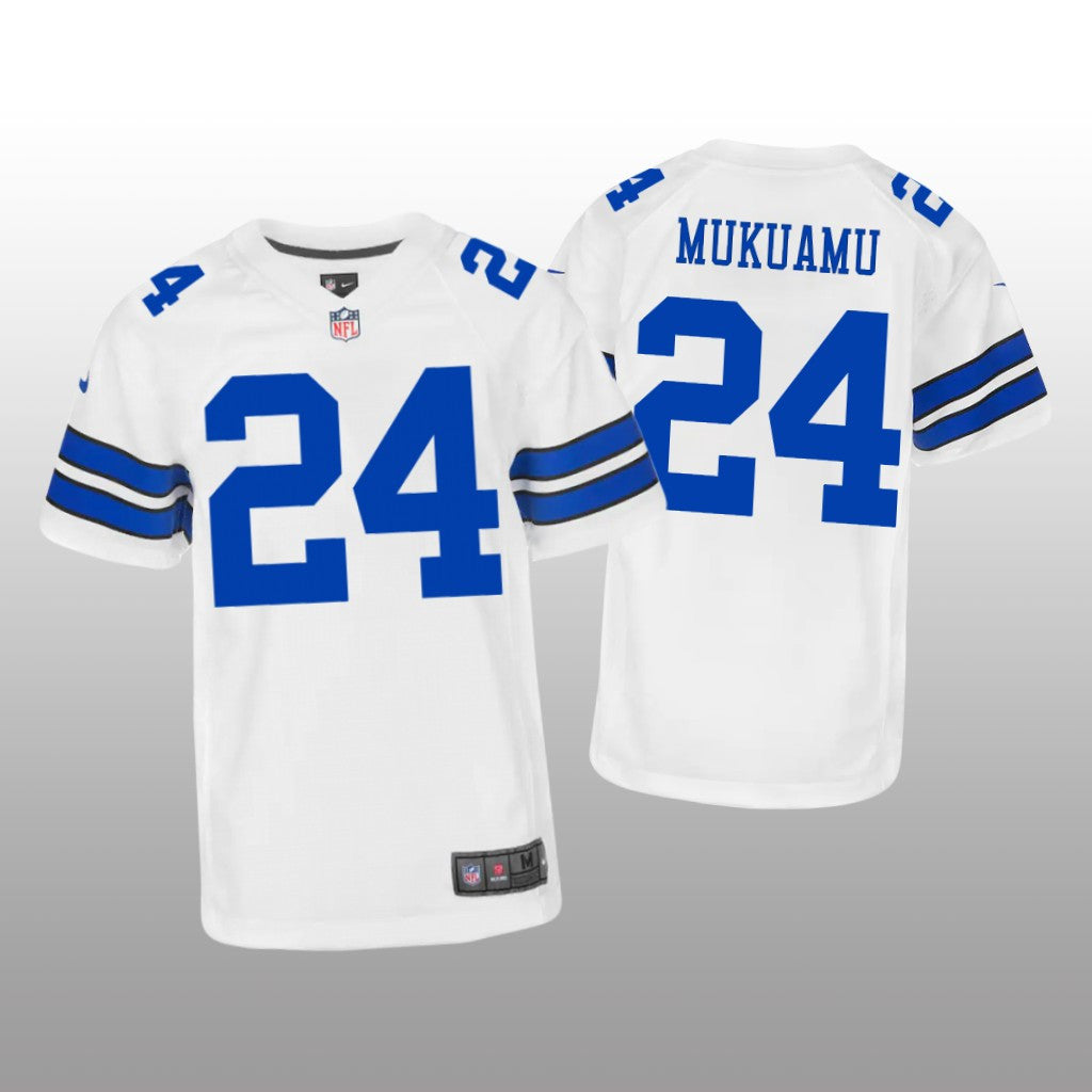 Dallas Cowboys Israel Mukuamu White Jersey Game Youth