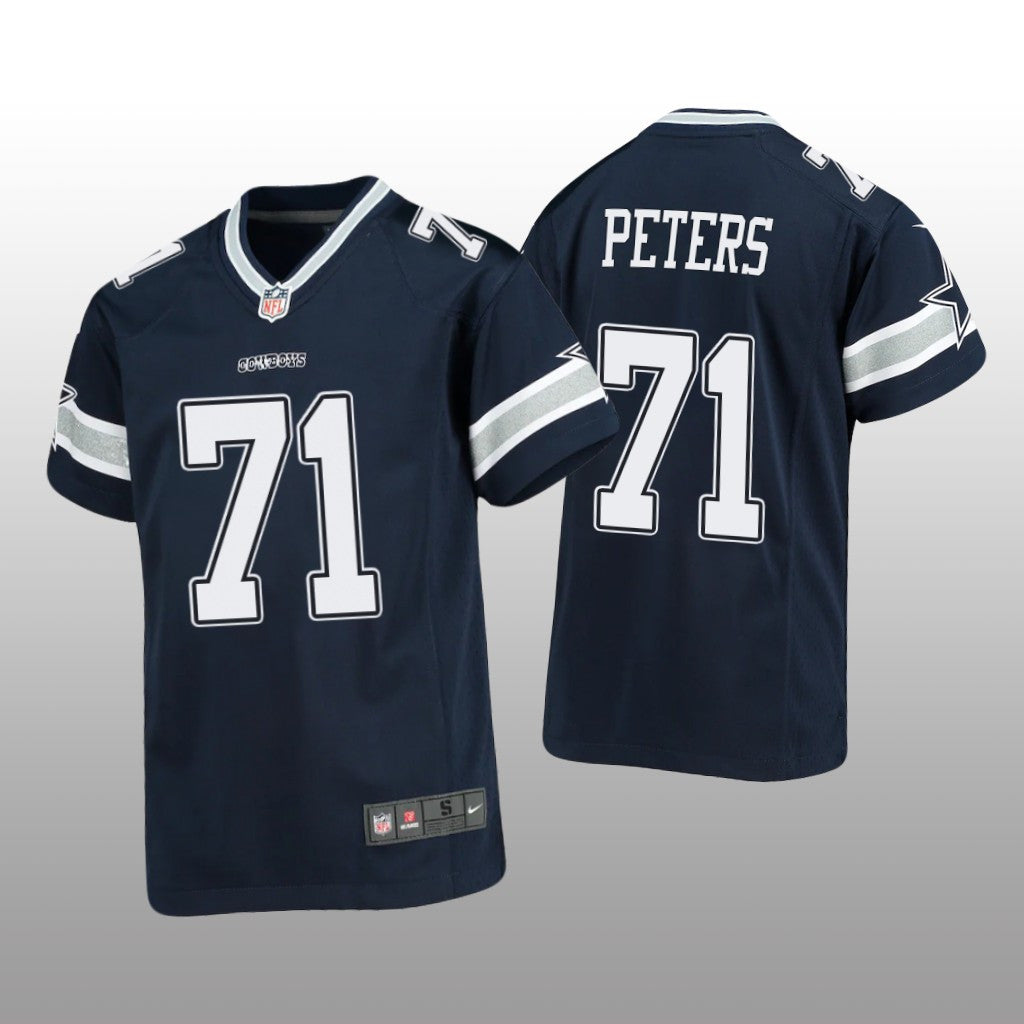 Dallas Cowboys Jason Peters Navy Jersey Game Youth