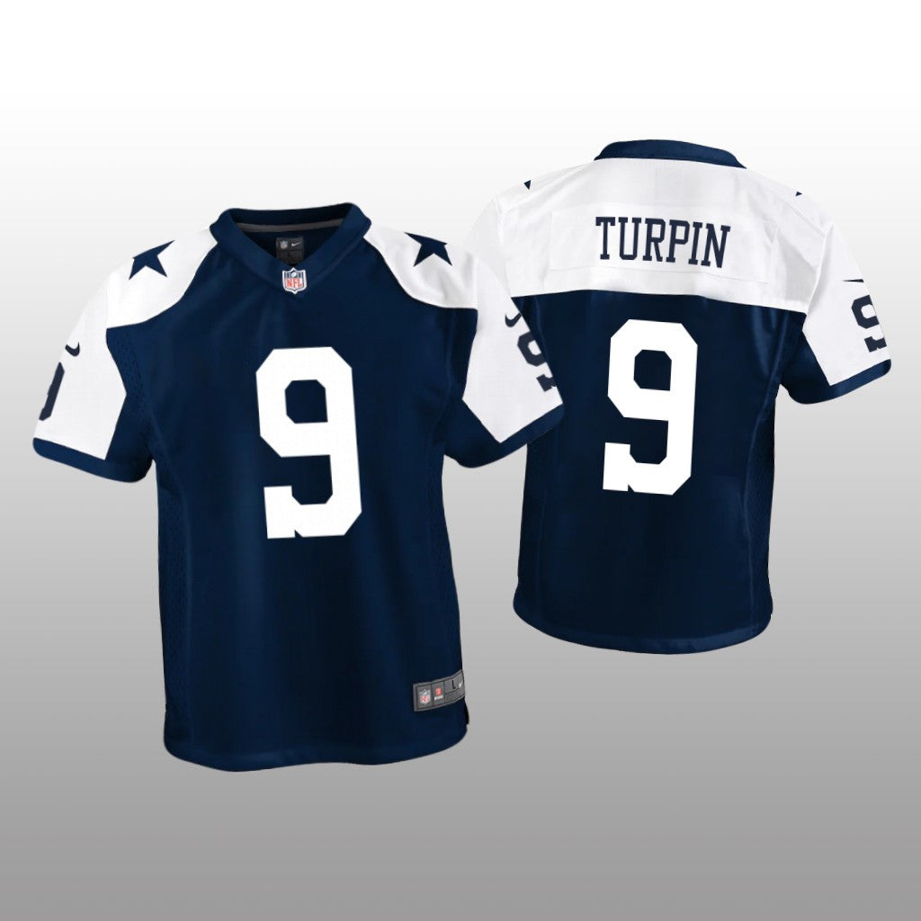 Dallas Cowboys KaVontae Turpin Navy Jersey Alternate Game Youth