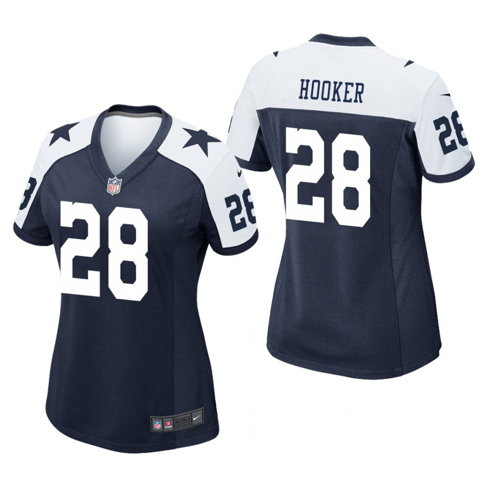 Dallas Cowboys Malik Hooker Navy Jersey Alternate Game Women's
