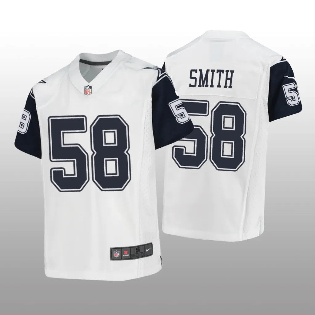 Dallas Cowboys Mazi Smith White Jersey Alternate Game Youth
