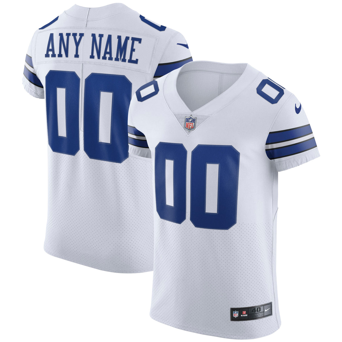 Dallas Cowboys Nike Vapor Elite Custom Jersey White