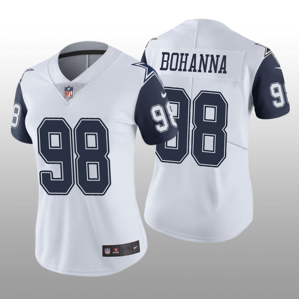 Dallas Cowboys Quinton Bohanna White Jersey Color Rush Limited Women's