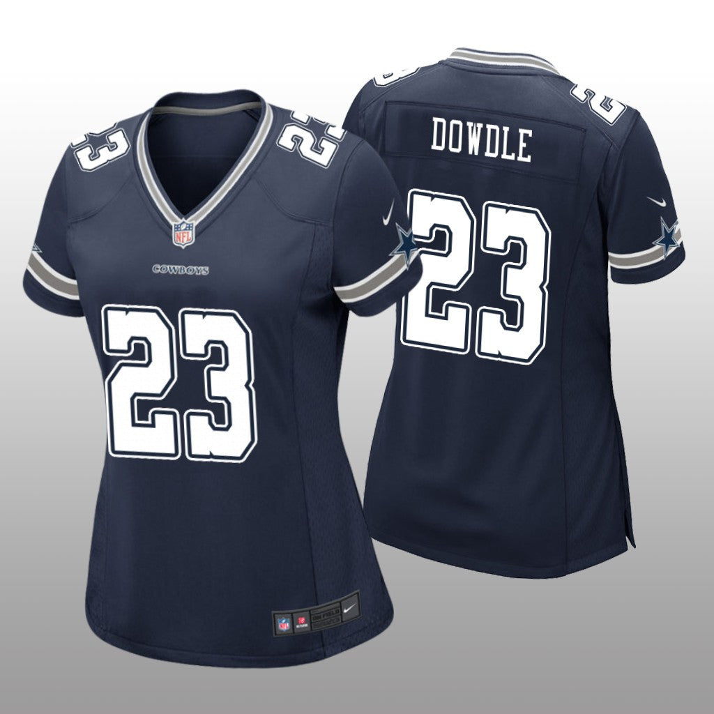Dallas Cowboys Rico Dowdle Navy Jersey Game Women's