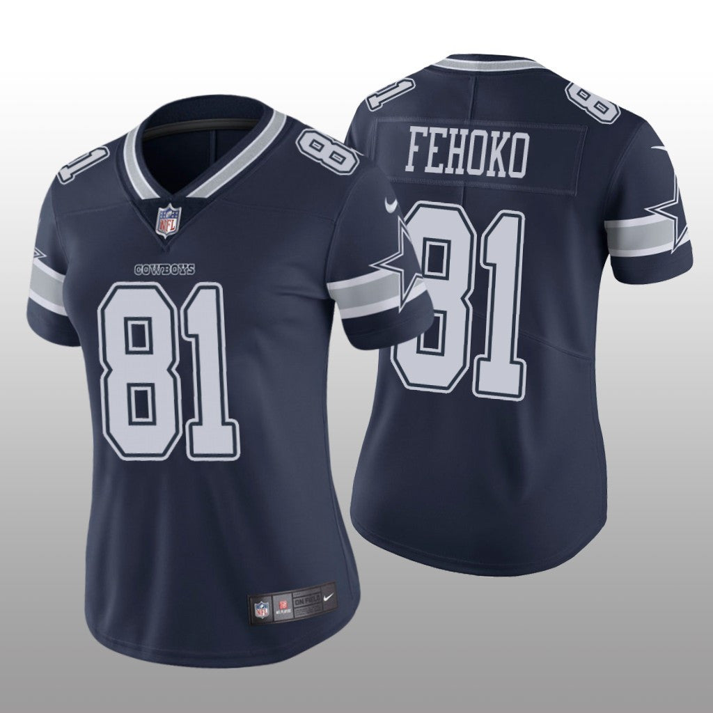 Dallas Cowboys Simi Fehoko Navy Jersey Vapor Limited Women's