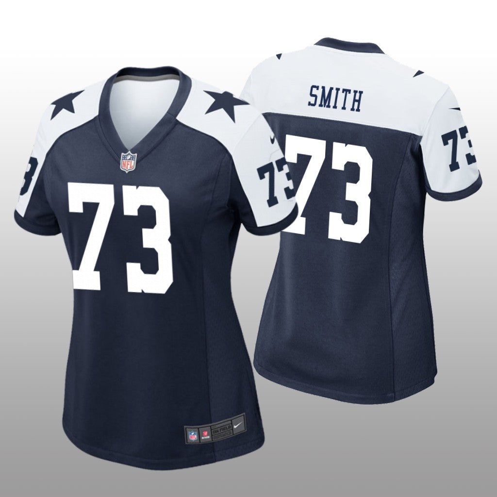 Dallas Cowboys Tyler Smith Navy Jersey Alternate Game Women's