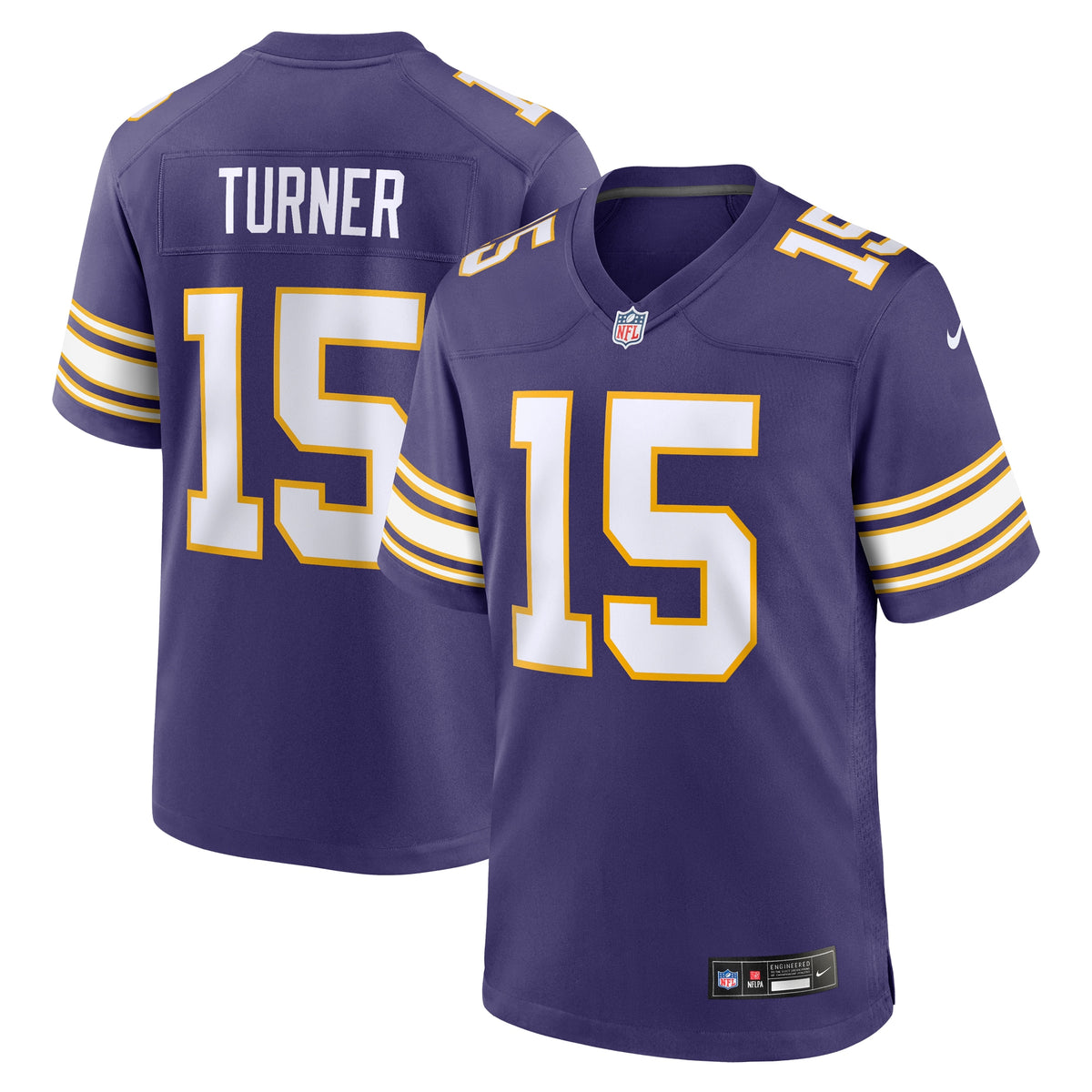 Dallas Turner Minnesota Vikings Nike Alternate Game Jersey Purple