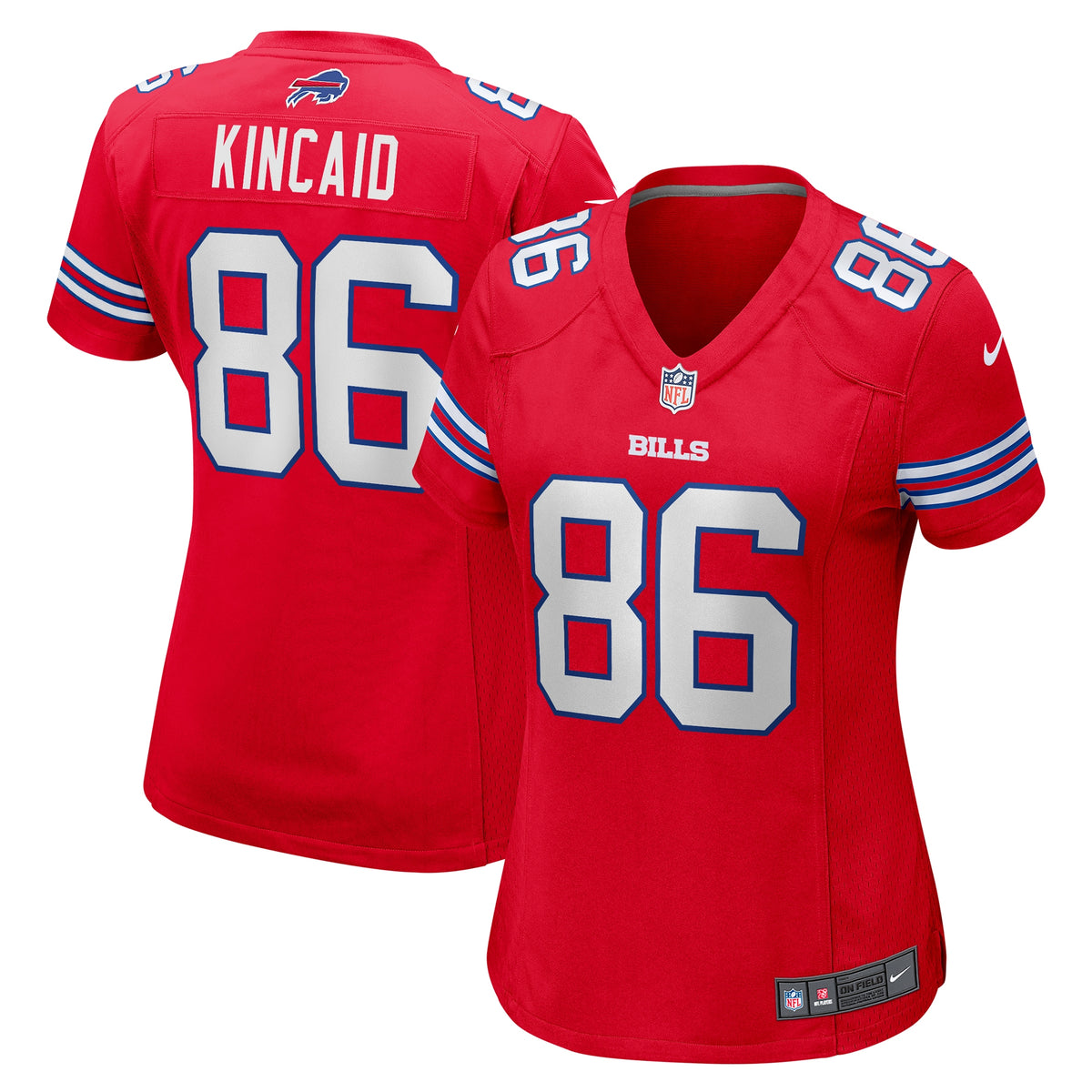 Dalton Kincaid Buffalo Bills Nike Women's Alternate Game Jersey Red